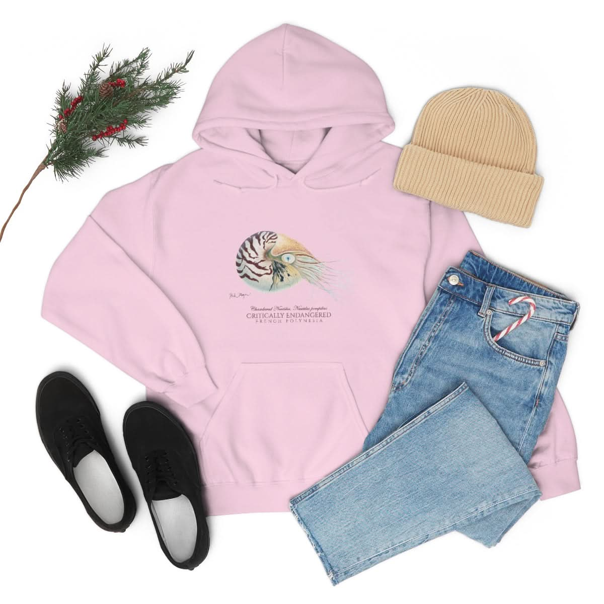 Endangered Chambered Nautilus Warm Hoodie