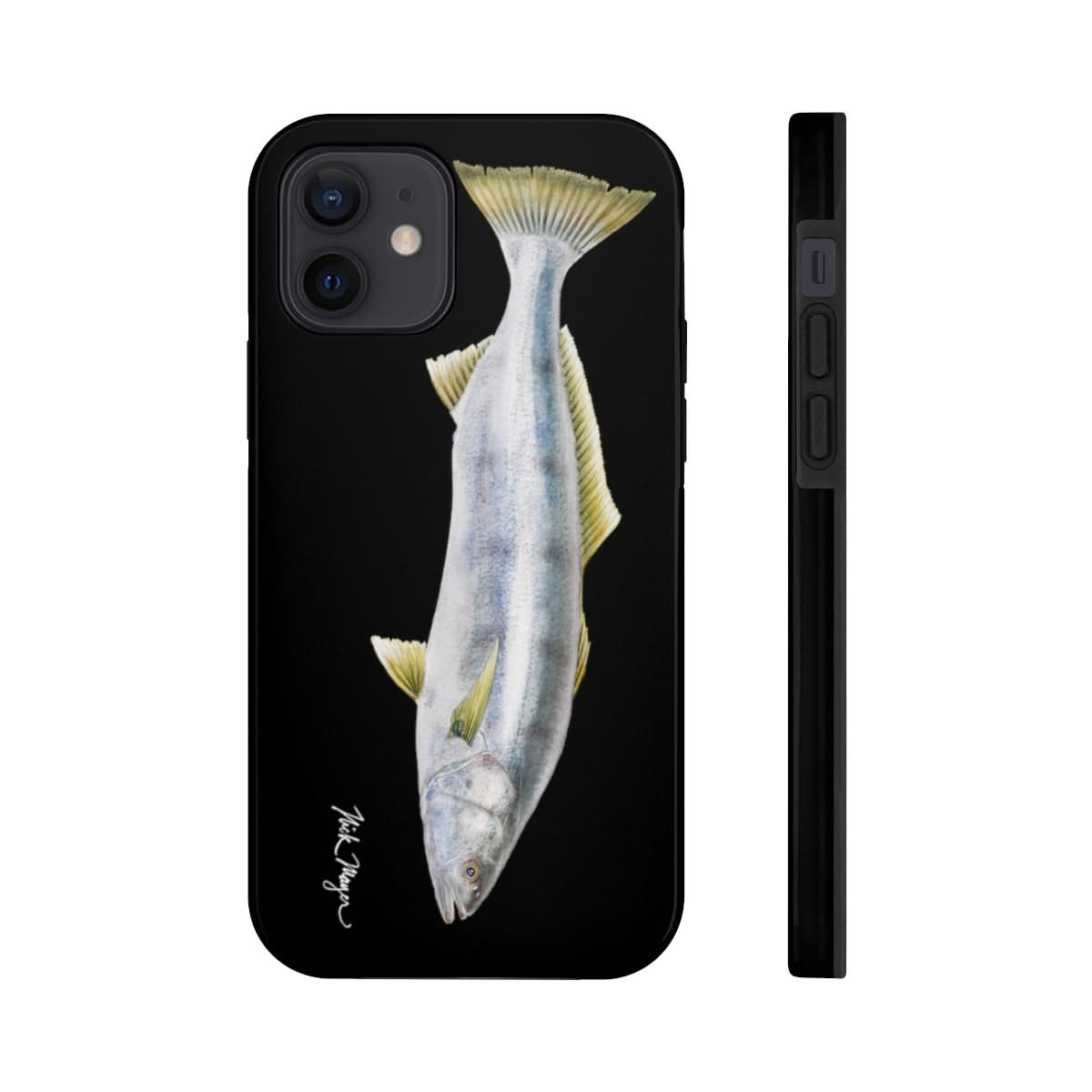 White Sea Bass Phone Case (iPhone) - black