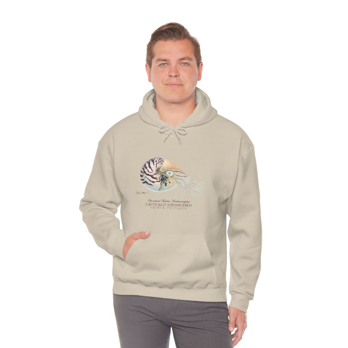 Endangered Chambered Nautilus Warm Hoodie