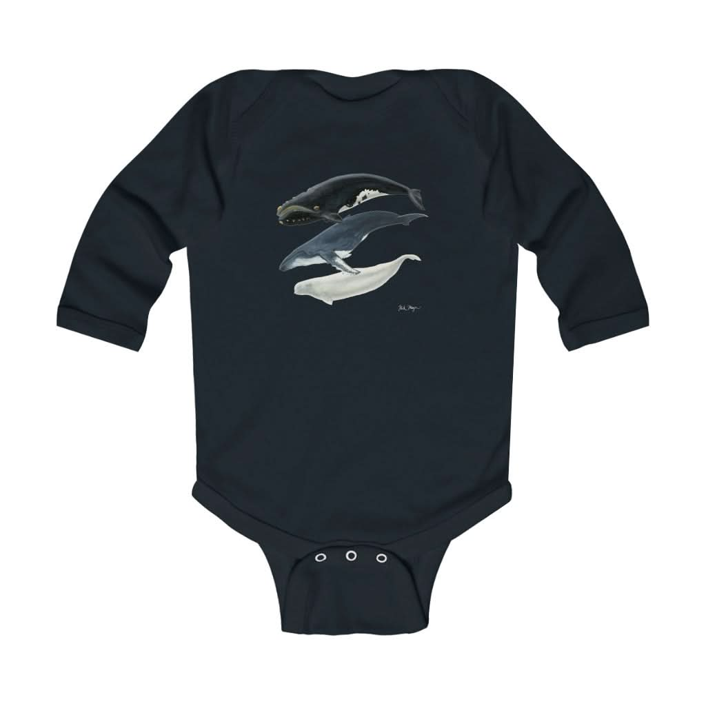 3 Whales Infant Long Sleeve Bodysuit