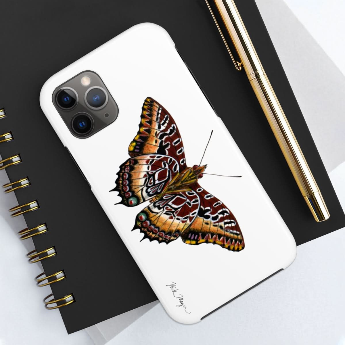 Black Bordered Charaxes Phone Case (iPhone)