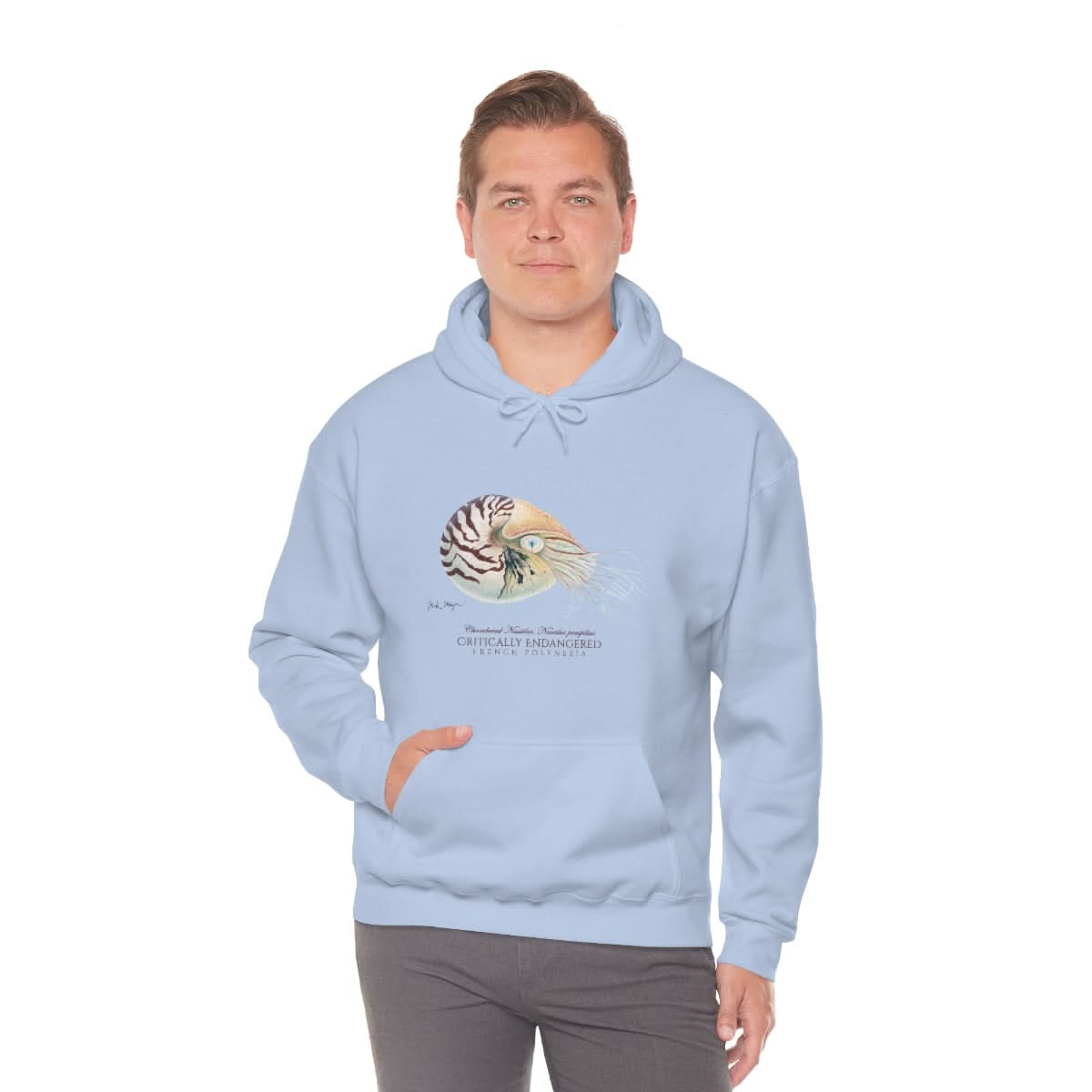 Endangered Chambered Nautilus Warm Hoodie