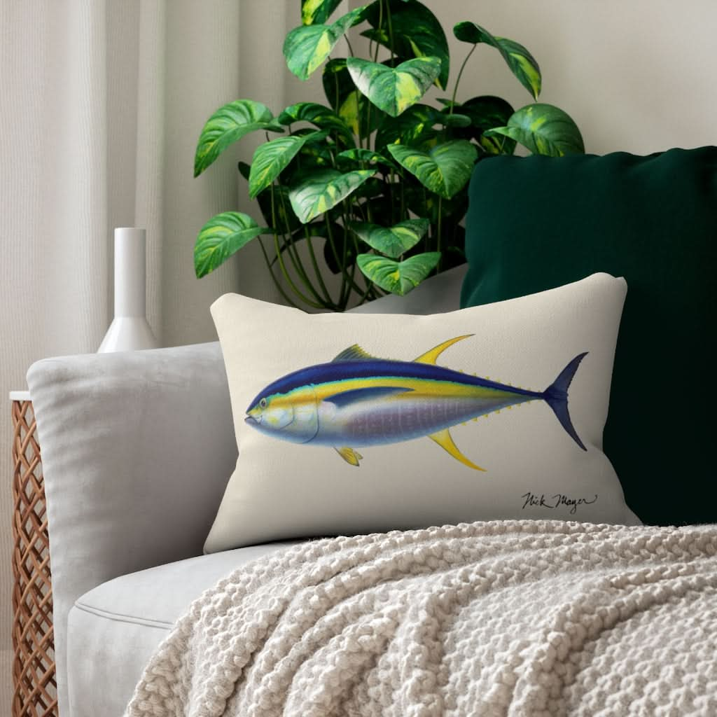 Yellowfin Tuna Throw Pillow