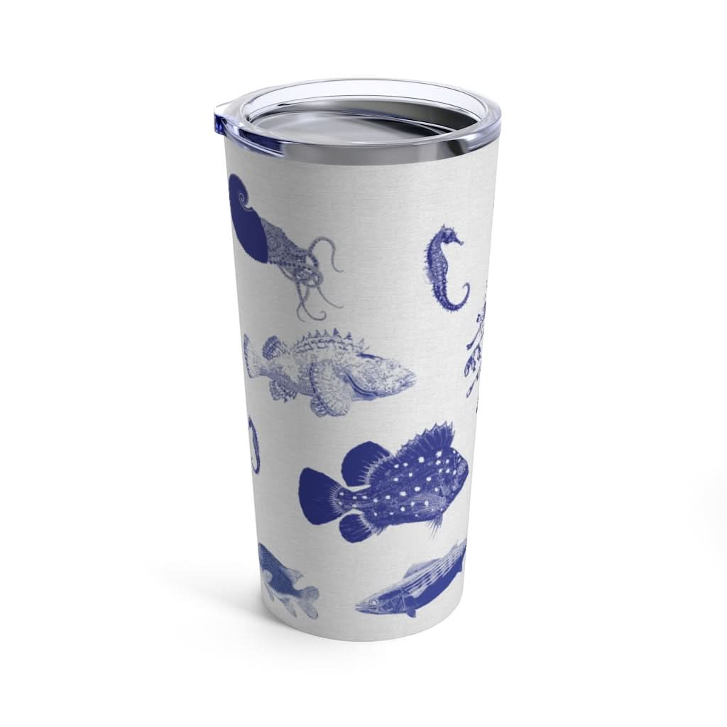 Ocean Stamps, 20 oz Steel Tumbler