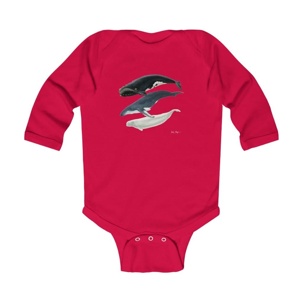 3 Whales Infant Long Sleeve Bodysuit