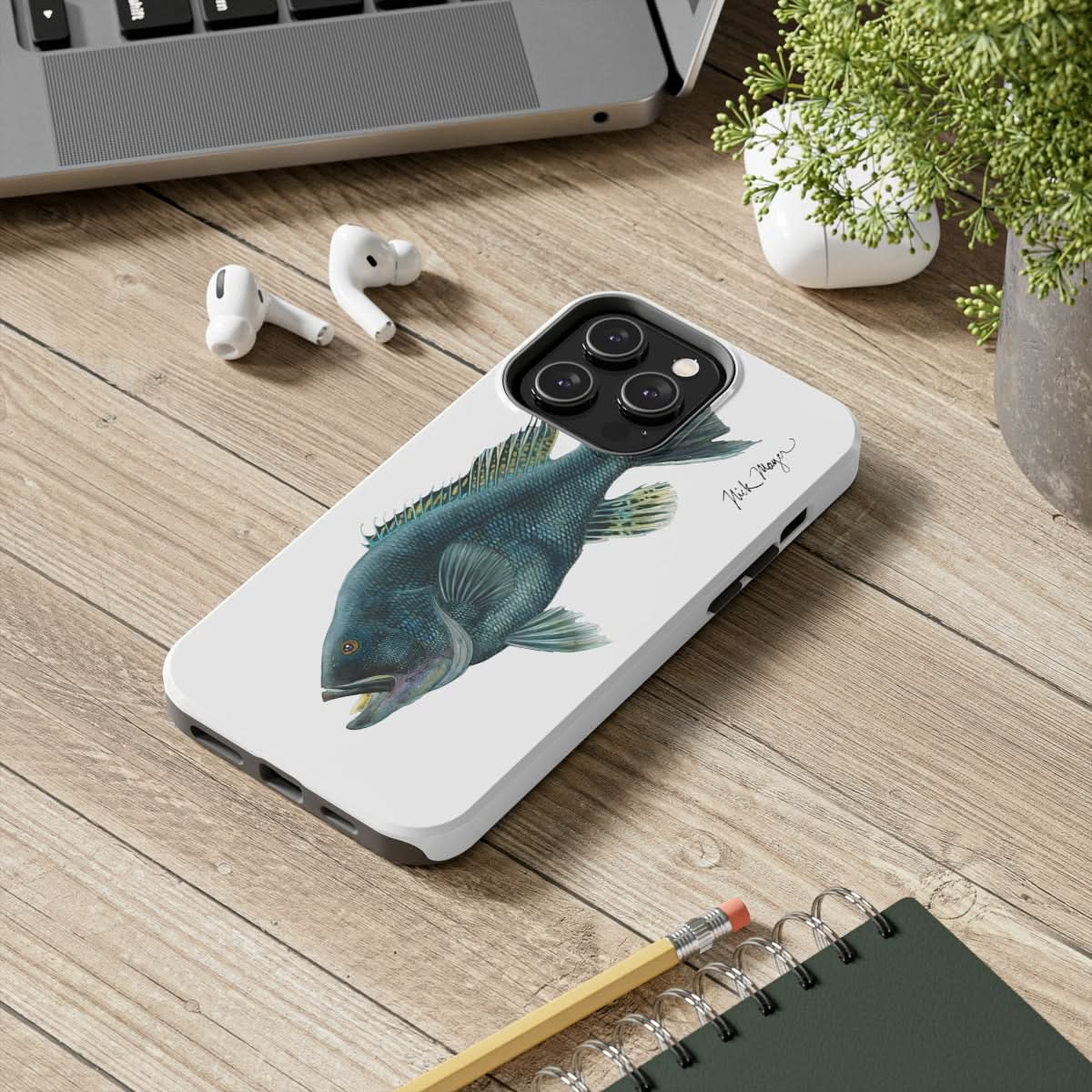 Black Sea Bass Phone Case (iPhone)