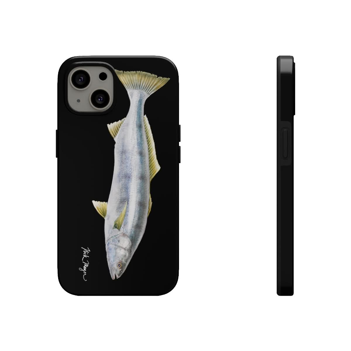 White Sea Bass Phone Case (iPhone) - black