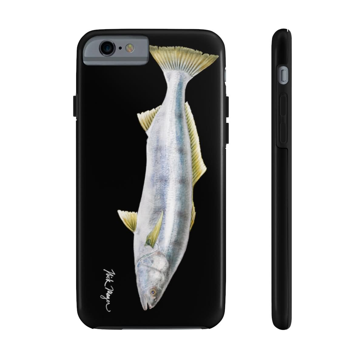 White Sea Bass Phone Case (iPhone) - black