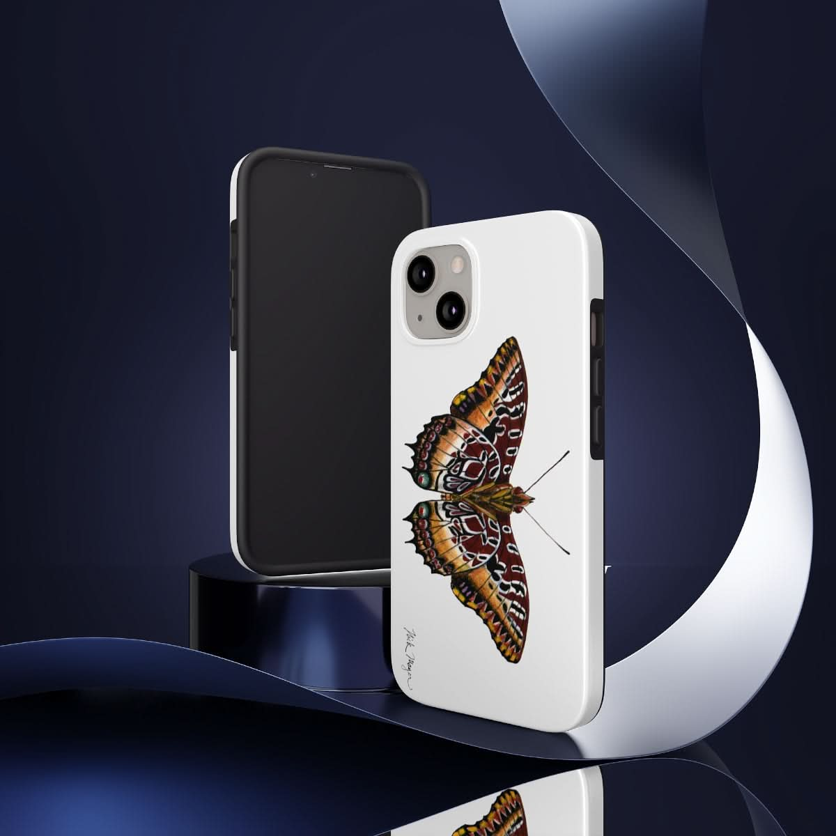 Black Bordered Charaxes Phone Case (iPhone)