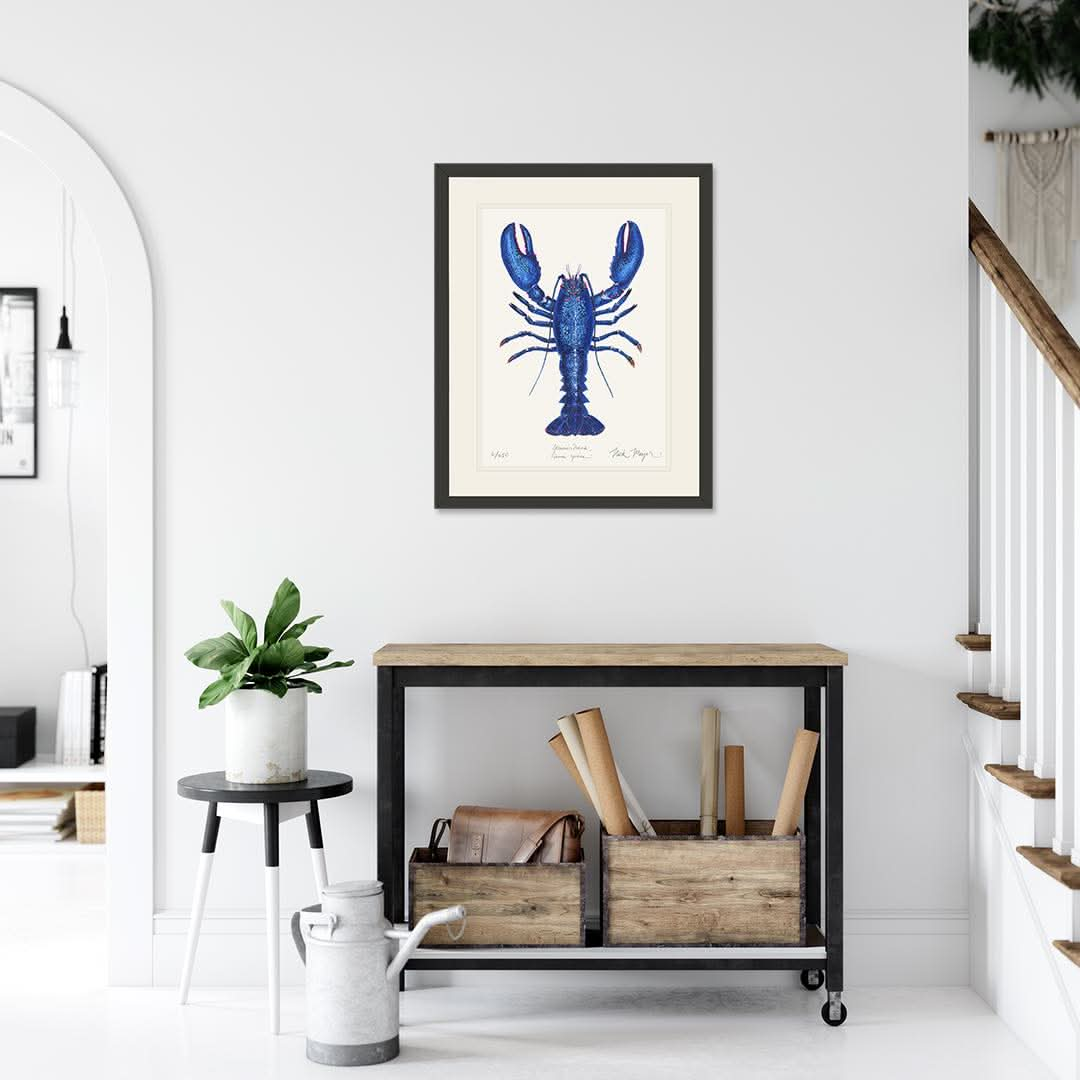 Blue Lobster II Limited Edition Print - Best Seller