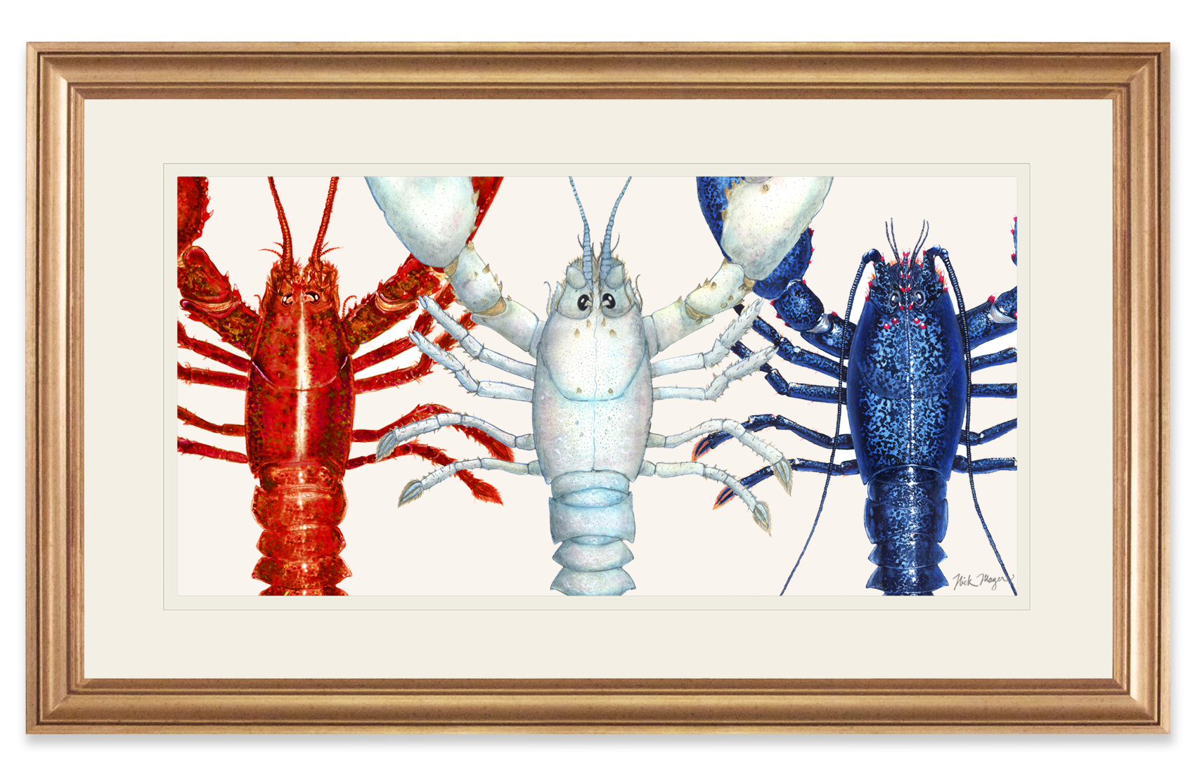 American Lobsters Trio Limited Edition Print