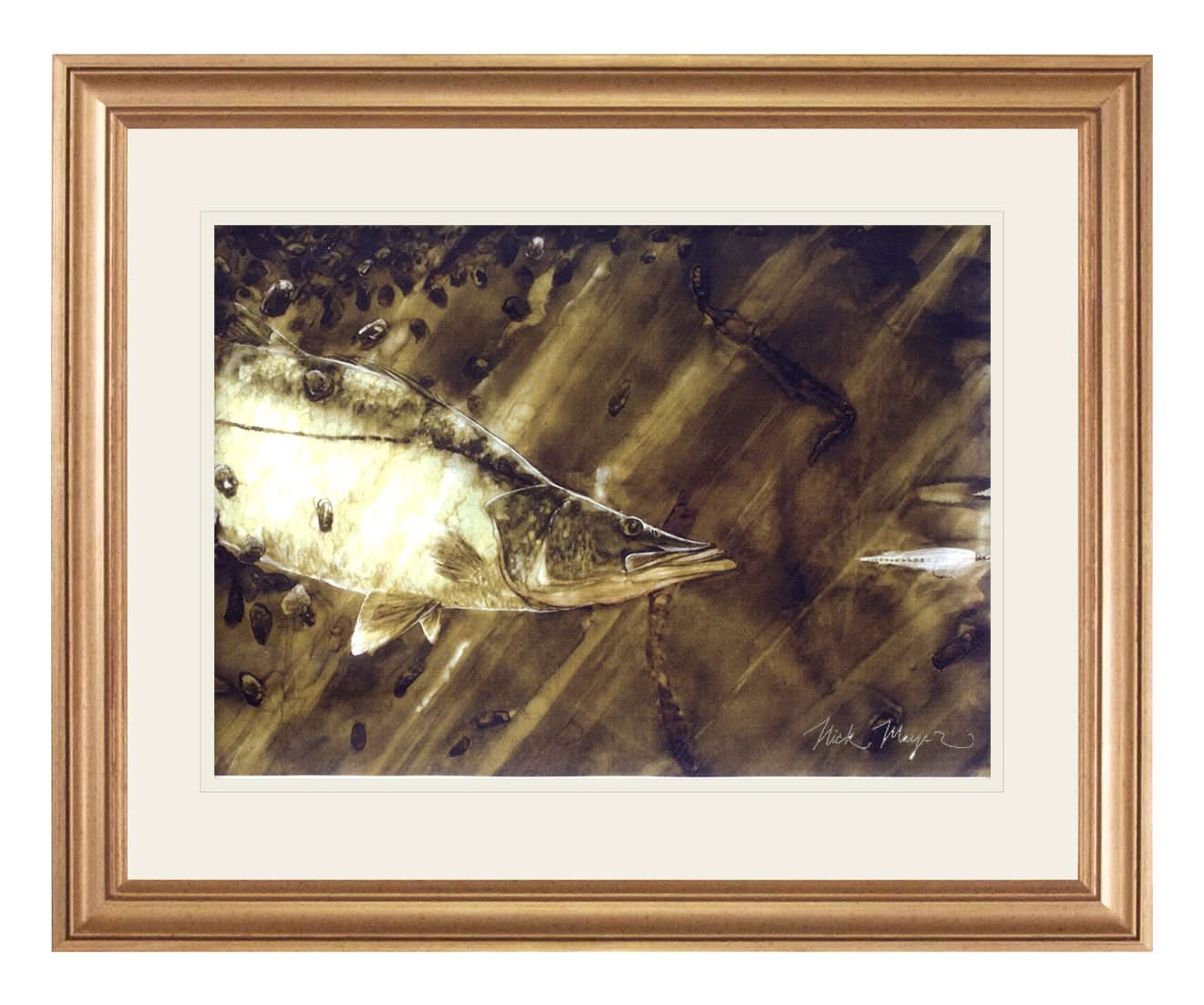 Snook and Deceiver Original Watercolor Painting