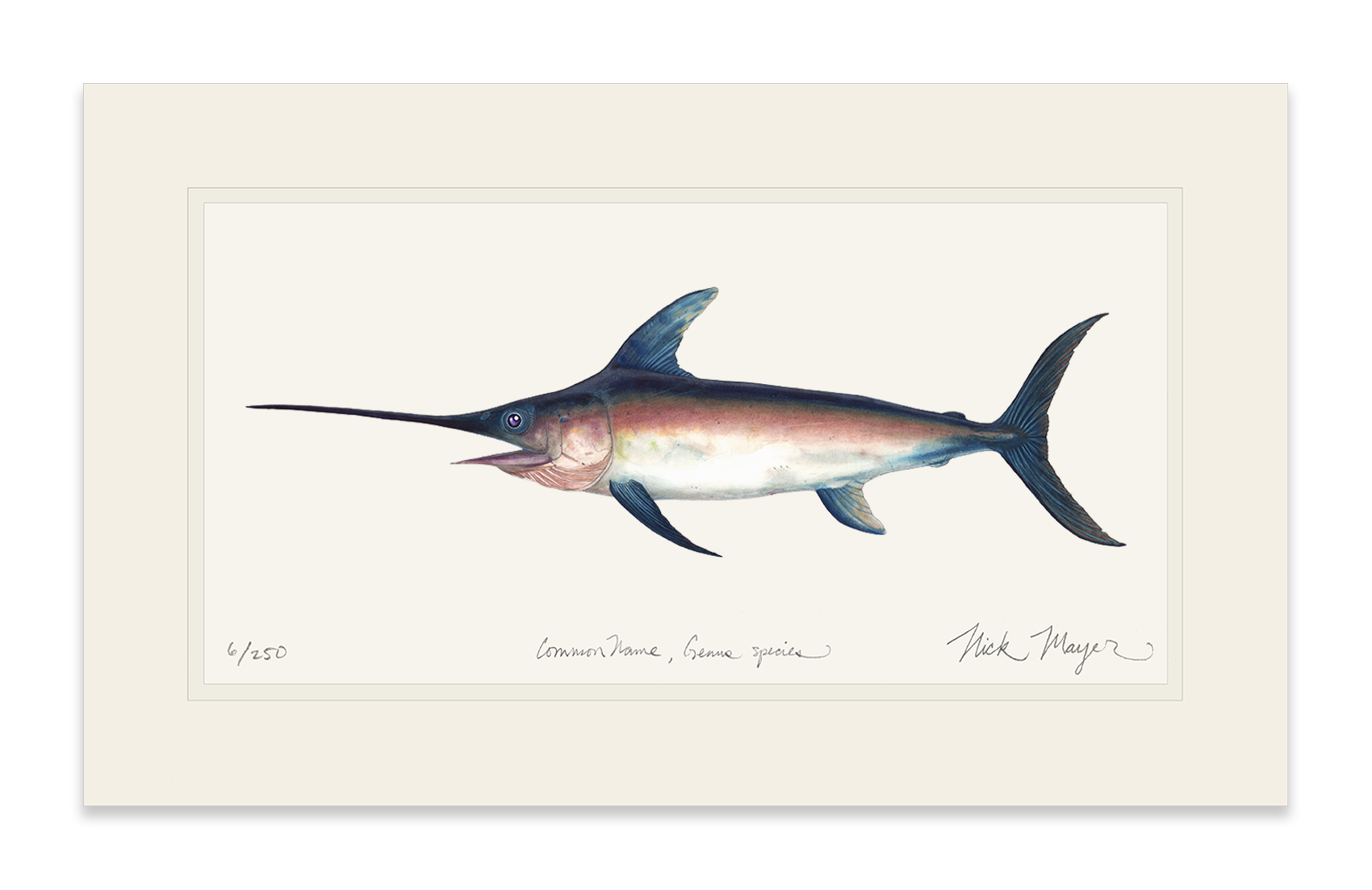 Swordfish Limited Edition Print