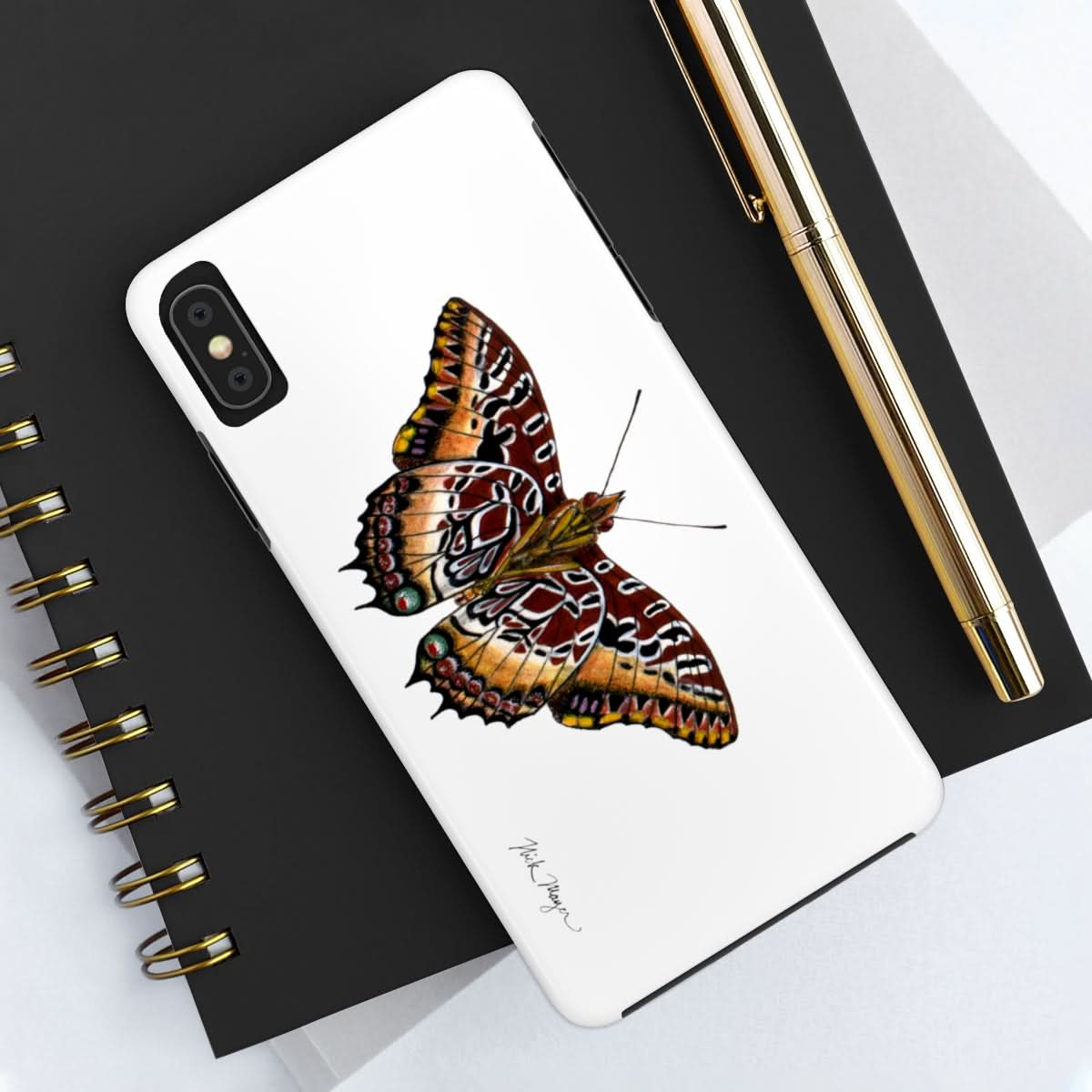 Black Bordered Charaxes Phone Case (iPhone)