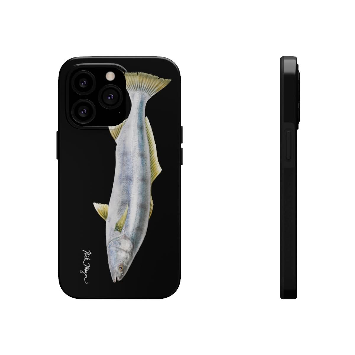 White Sea Bass Phone Case (iPhone) - black