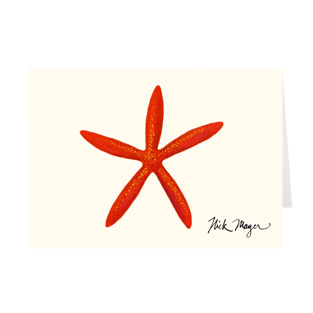 Red Linckia Notecards