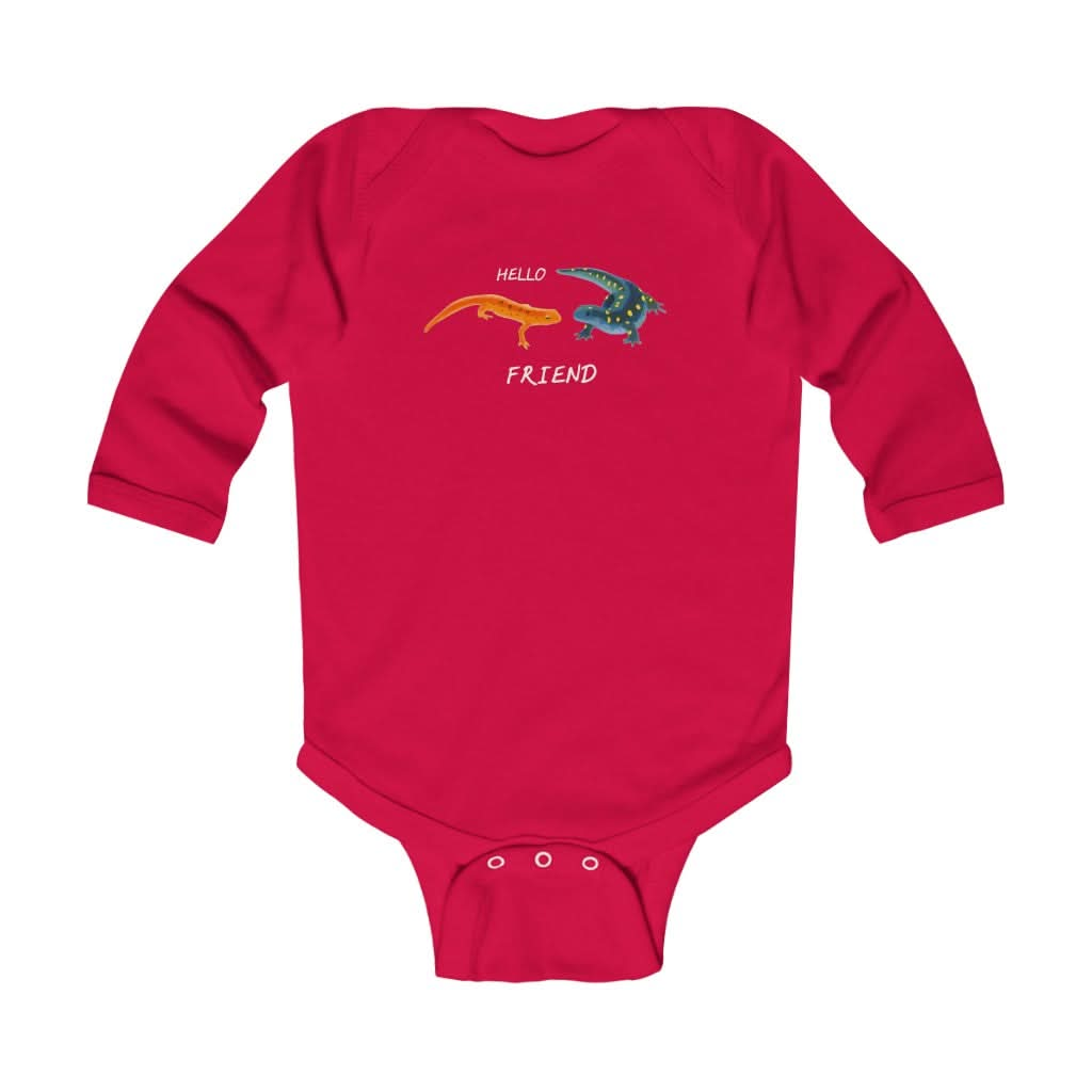 Hello Friend Infant Long Sleeve Bodysuit