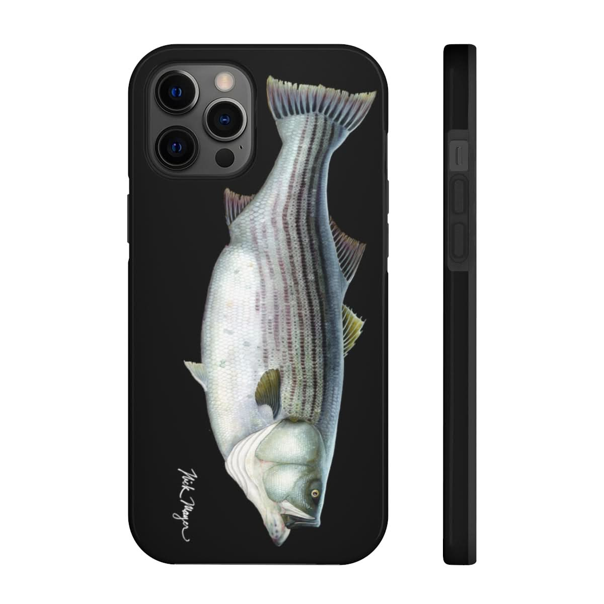 Cow Striper Phone Case (iPhone) - black