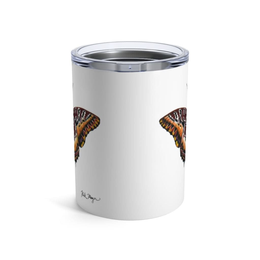 Maroon Butterfly, 10 oz Steel Tumbler