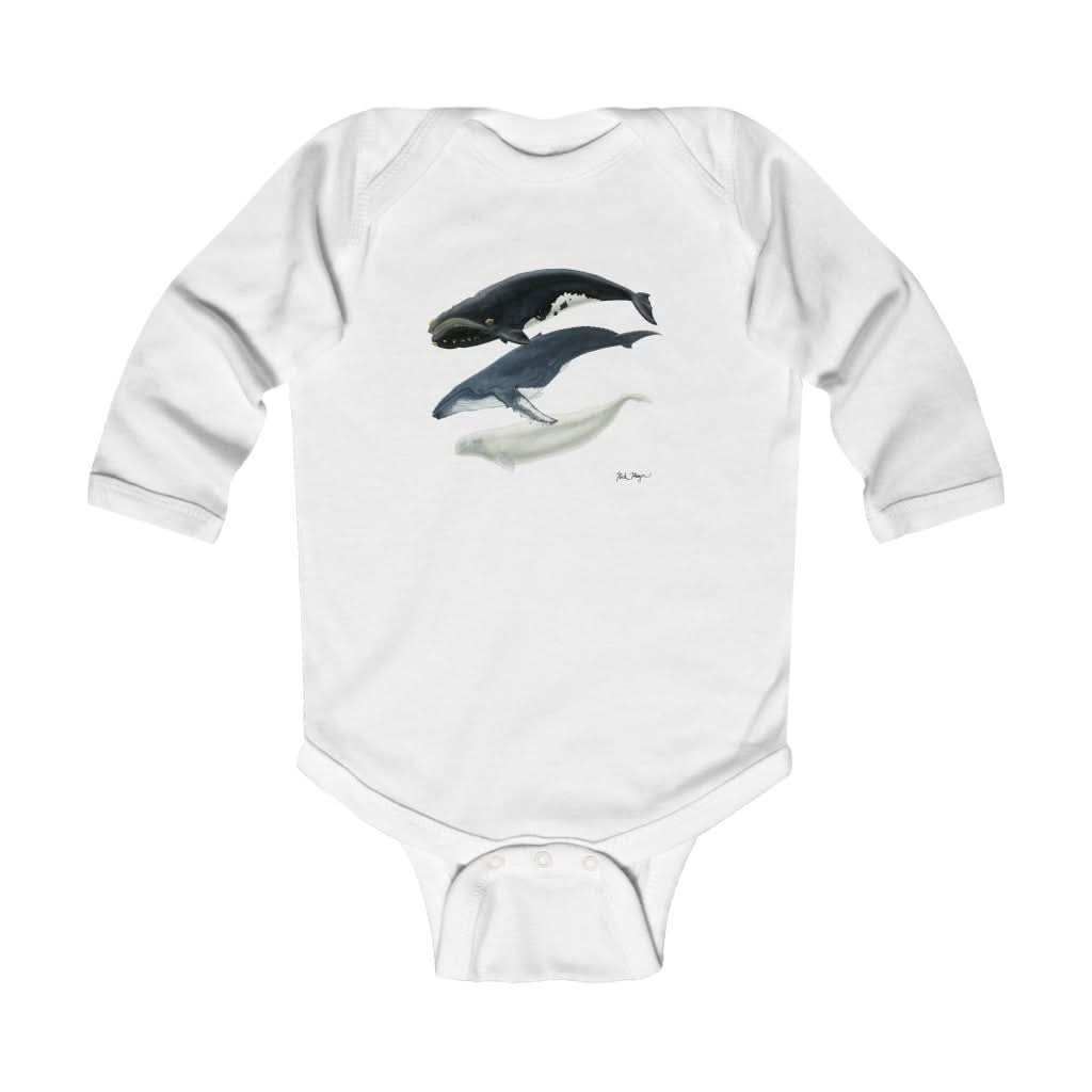 3 Whales Infant Long Sleeve Bodysuit