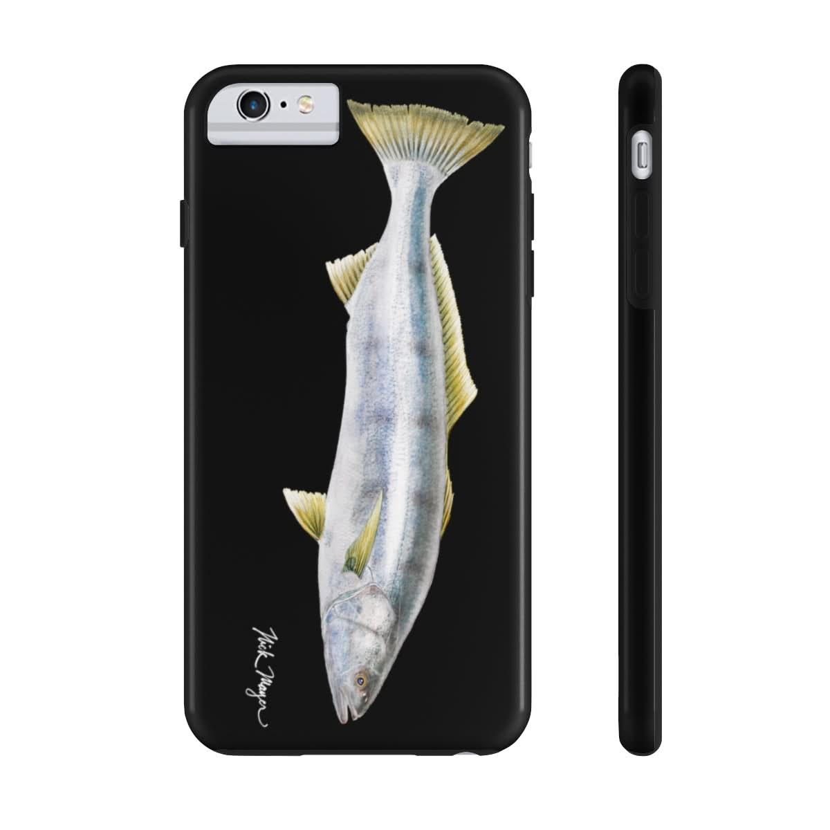 White Sea Bass Phone Case (iPhone) - black