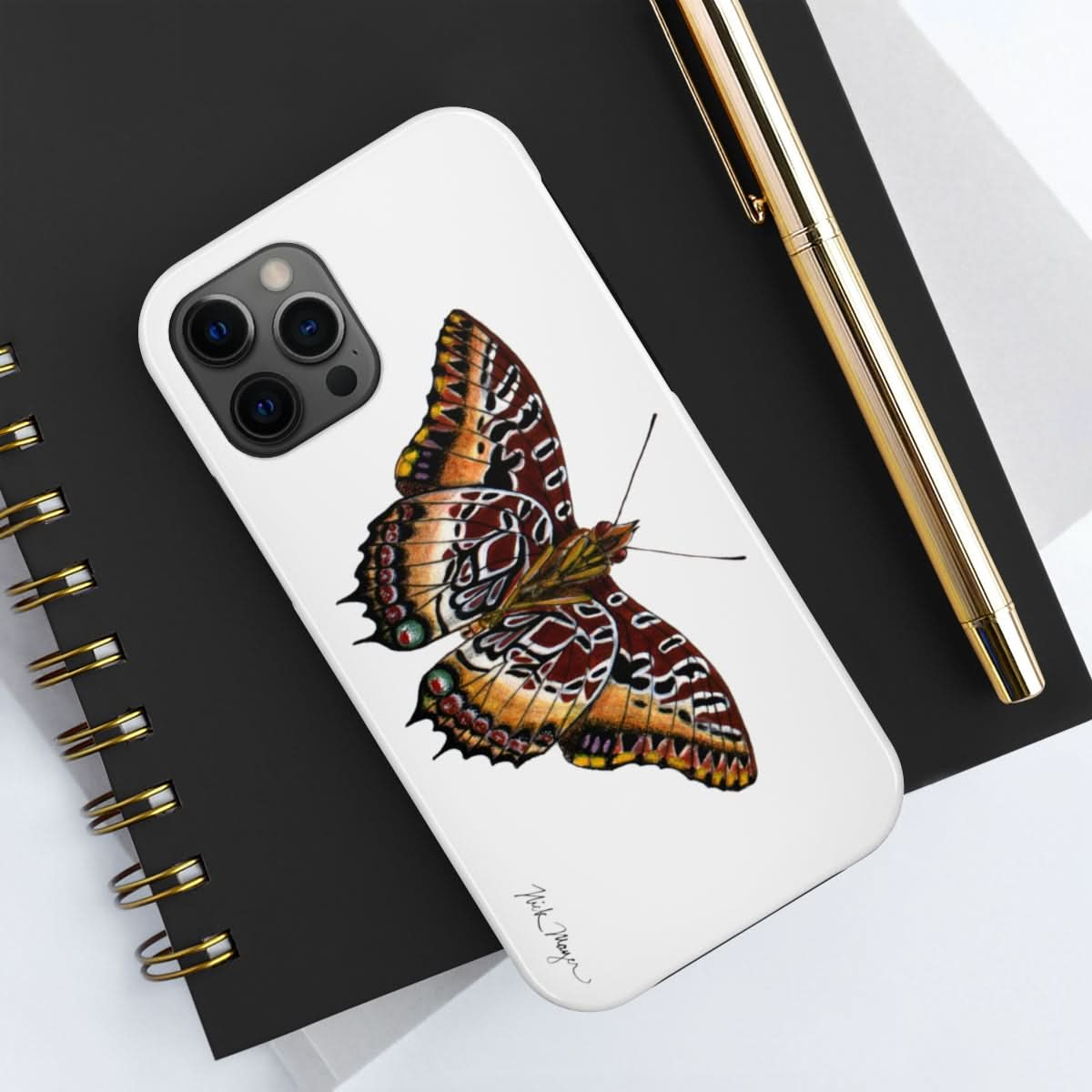 Black Bordered Charaxes Phone Case (iPhone)