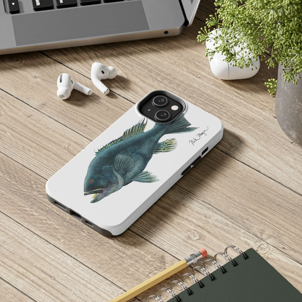 Black Sea Bass Phone Case (iPhone)