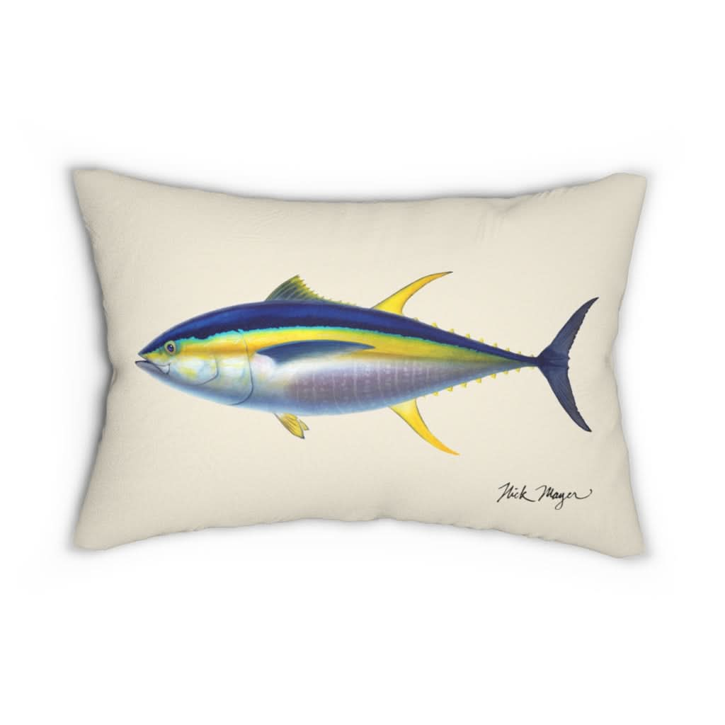 Yellowfin Tuna Throw Pillow