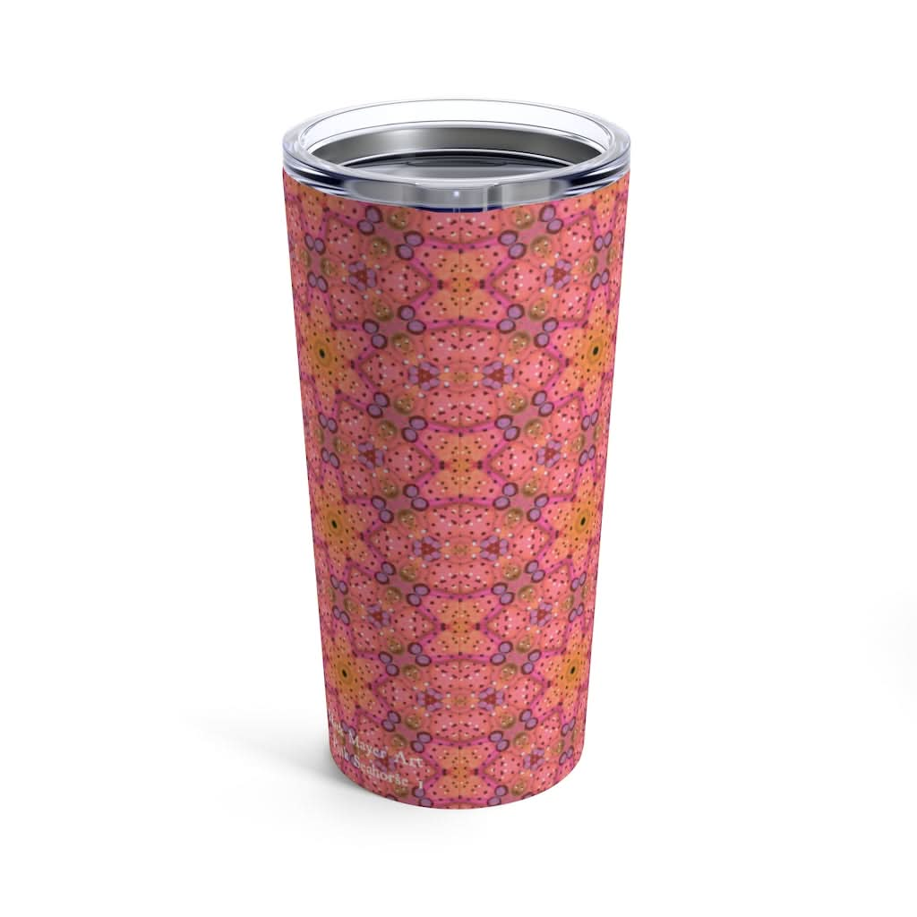 Pink Seahorse 1, 20 oz Steel Tumbler