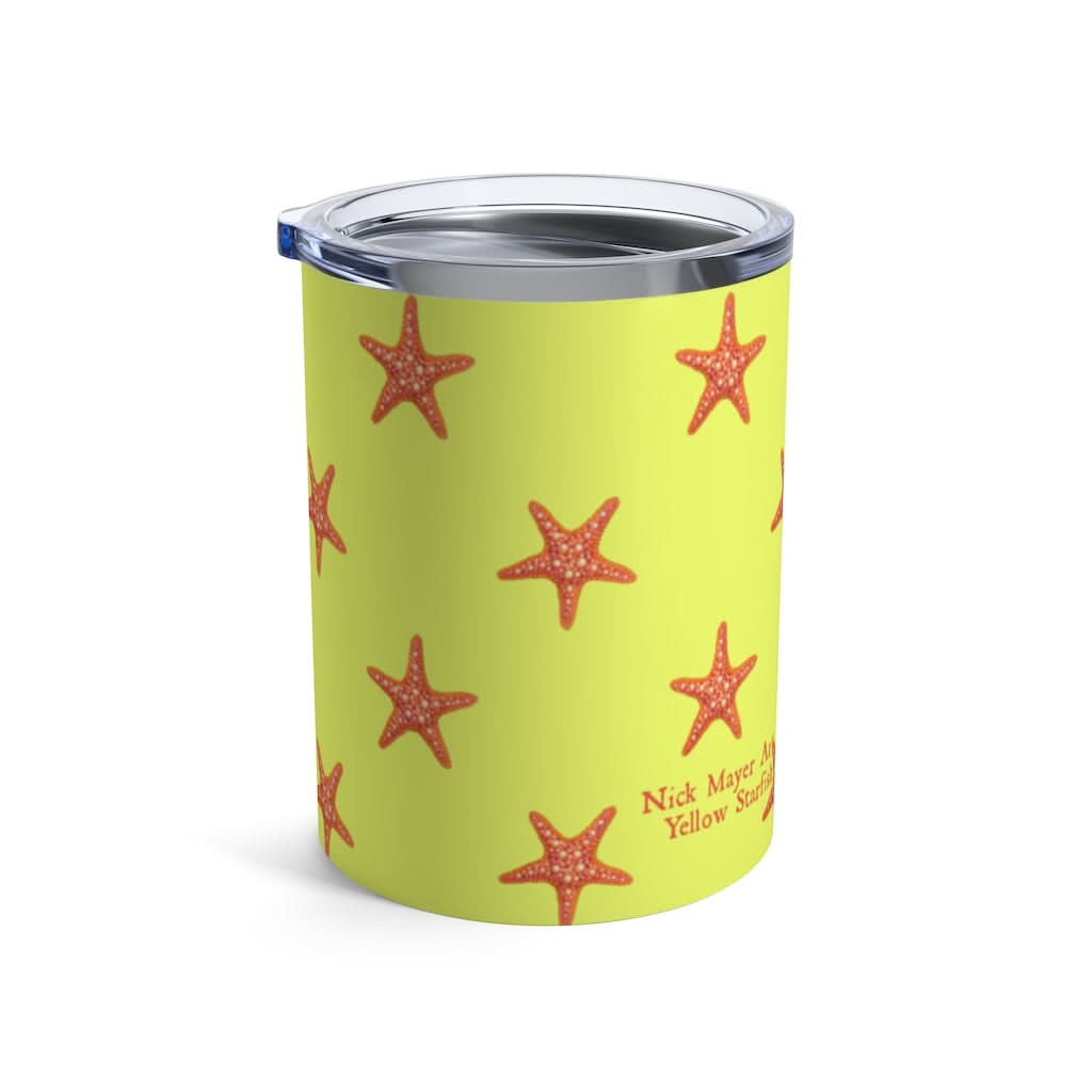 Yellow Starfish, 10 oz Steel Tumbler