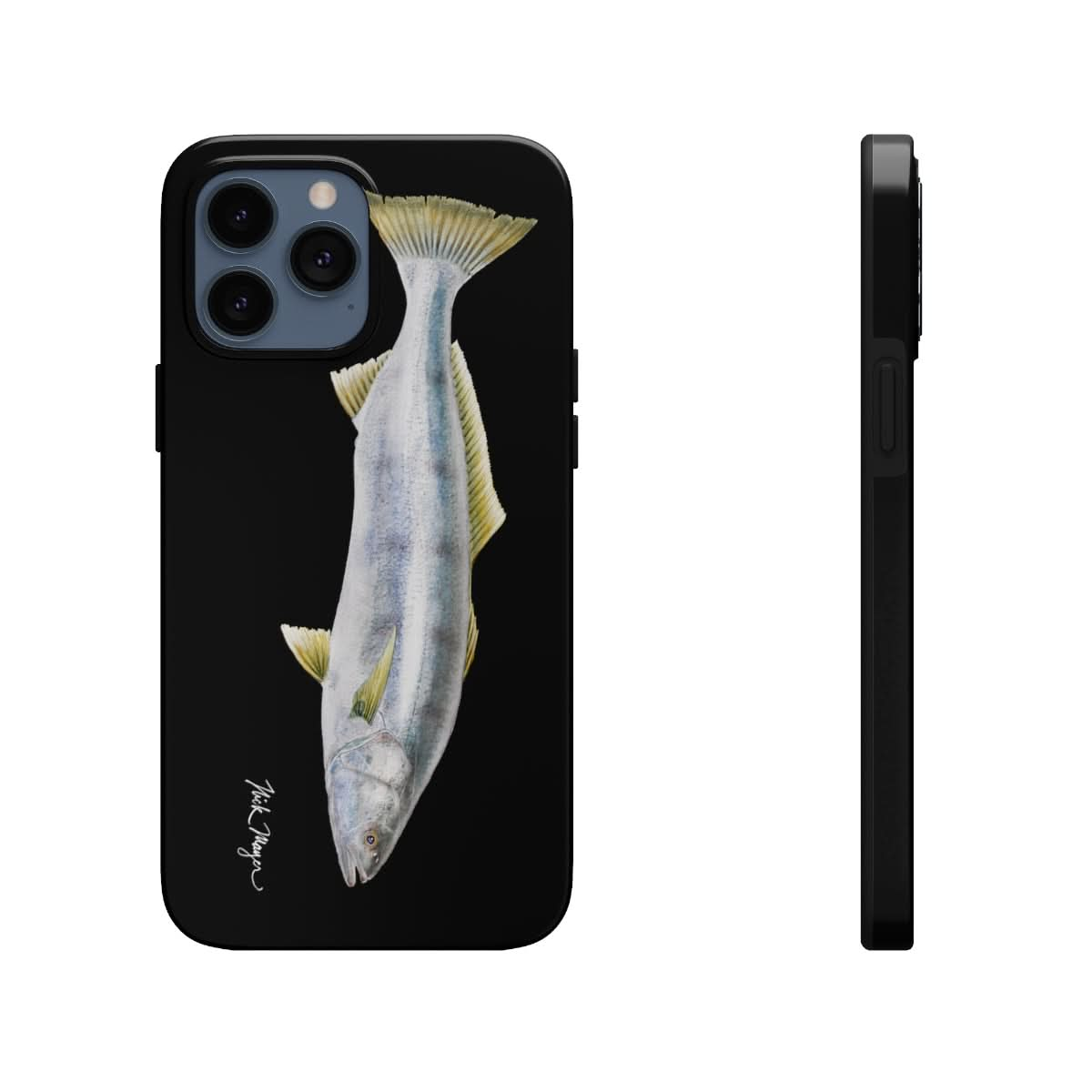 White Sea Bass Phone Case (iPhone) - black