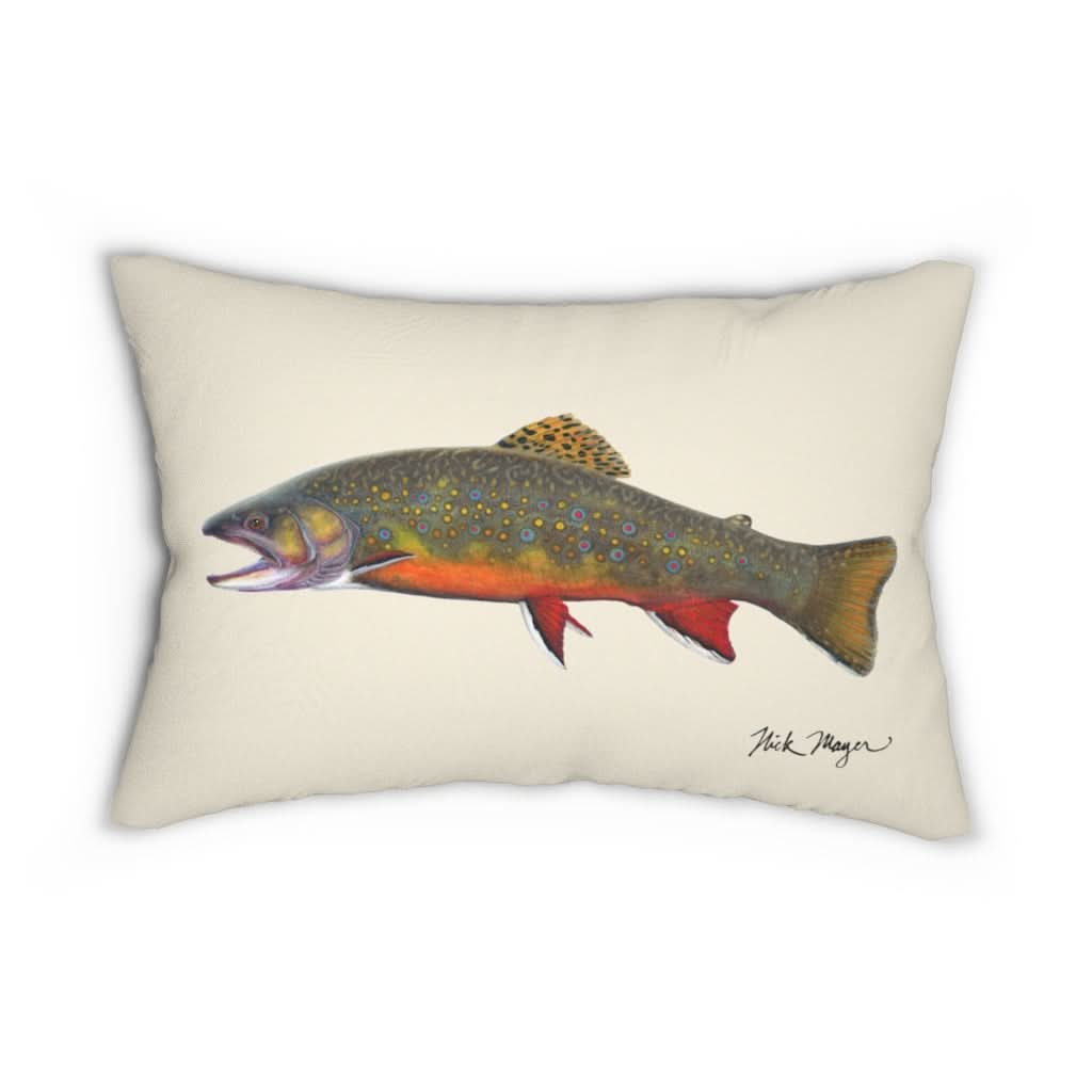 Brook Trout Throw Pillow