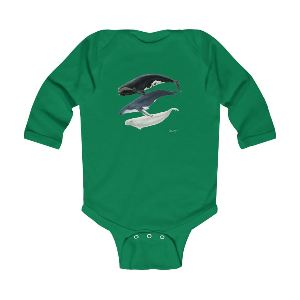 3 Whales Infant Long Sleeve Bodysuit