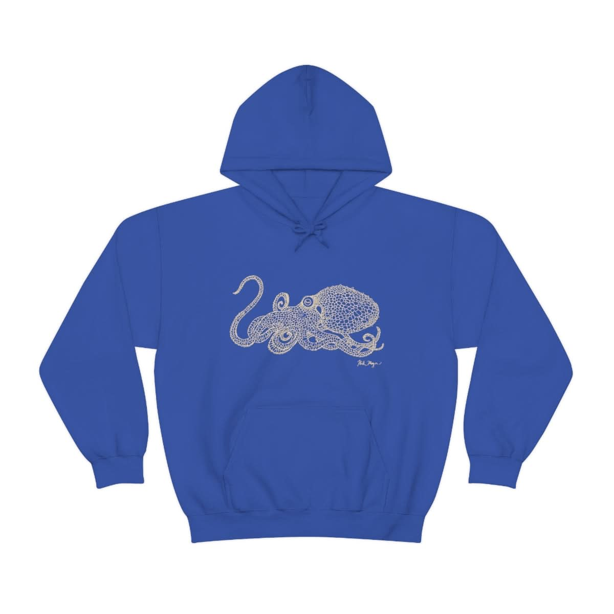 Octopus Drawing Warm Hoodie